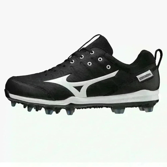 Mizuno Ambition 2 TPU Men’s Baseball Black White Cleats Size 8.5 - Picture 1 of 12